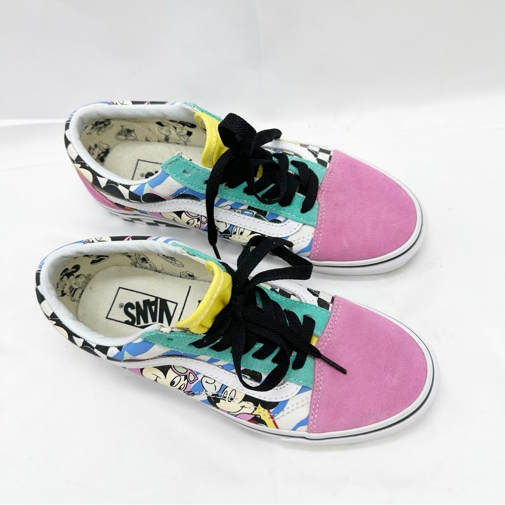 Vans Old Skool Disney 80's Mickey Shoes 90th Anniversary Sneakers Size 7.5 - Picture 2 of 9